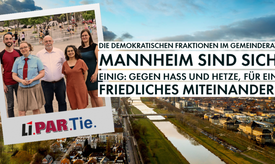 Stellungnahme der Fraktionen im Mannheimer Gemeinderat zum sogenannten „Corona-Spaziergang“