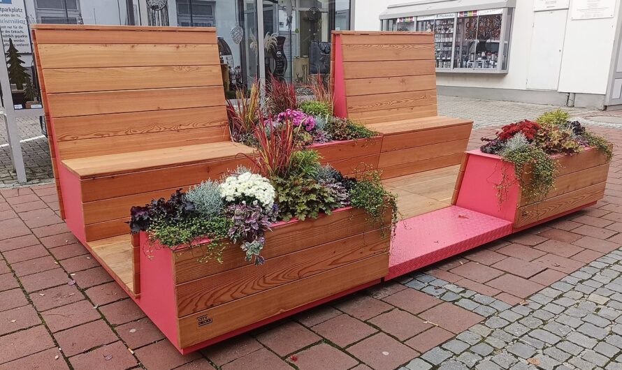 Parklets in der Feudenheimer Hauptstraße auch während der BUGA